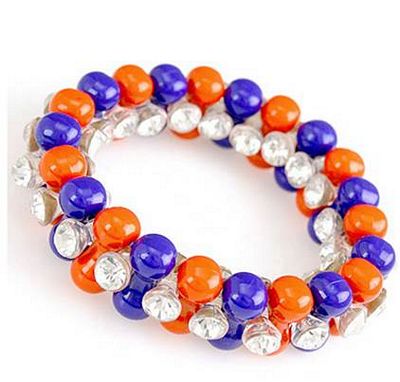 Bracelet Acrylic Barbells with Crystal